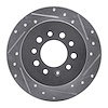 631-03025R Drilled/Slotted Brake Rotor [Silver], 2007-2008 Kia/Hyundai/Genesis, Position: Rear Right - image 1