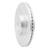 631-03028R Drilled/Slotted Brake Rotor [Silver], 2009-2014 Kia/Hyundai/Genesis, Position: Front Right - image 2