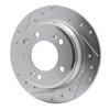 631-03029L Drilled/Slotted Brake Rotor [Silver], 2009-2016 Kia/Hyundai/Genesis, Position: Rear Left - image 2