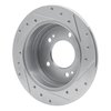 631-03029L Drilled/Slotted Brake Rotor [Silver], 2009-2016 Kia/Hyundai/Genesis, Position: Rear Left - image 4