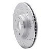 631-03030R Drilled/Slotted Brake Rotor [Silver], 2009-2011 Kia/Hyundai/Genesis, Position: Front Right - image 2