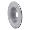 631-03031L Drilled/Slotted Brake Rotor [Silver], 2010-2016 Kia/Hyundai/Genesis, Position: Rear Left - image 4