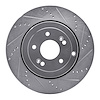 631-03031R Drilled/Slotted Brake Rotor [Silver], 2010-2016 Kia/Hyundai/Genesis, Position: Rear Right - image 1