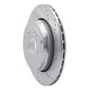 631-03031R Drilled/Slotted Brake Rotor [Silver], 2010-2016 Kia/Hyundai/Genesis, Position: Rear Right - image 2