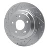 631-03033L Drilled/Slotted Brake Rotor [Silver], 2010-2016 Kia/Hyundai/Genesis, Position: Rear Left - image 2