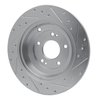 631-03033L Drilled/Slotted Brake Rotor [Silver], 2010-2016 Kia/Hyundai/Genesis, Position: Rear Left - image 4