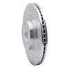 631-03034R Drilled/Slotted Brake Rotor [Silver], 2010-2016 Kia/Hyundai/Genesis, Position: Front Right - image 2