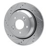 631-03035L Drilled/Slotted Brake Rotor [Silver], 2011-2017 Kia/Hyundai/Genesis, Position: Rear Left - image 2