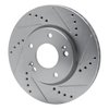 631-03038R Drilled/Slotted Brake Rotor [Silver], Fits Select Kia/Hyundai/Genesis, Position: Front Right - image 2