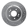 631-03039R Drilled/Slotted Brake Rotor [Silver], 2009-2020 Kia/Hyundai/Genesis, Position: Rear Right - image 1