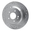 631-03039R Drilled/Slotted Brake Rotor [Silver], 2009-2020 Kia/Hyundai/Genesis, Position: Rear Right - image 2