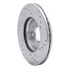 631-03042L Drilled/Slotted Brake Rotor [Silver], 2012-2017 Multiple Makes/Models, Position: Front Left - image 4