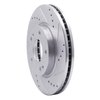 631-03043R Drilled/Slotted Brake Rotor [Silver], 2001-2005 Kia/Hyundai/Genesis, Position: Front Right - image 2