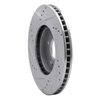 631-03045R Drilled/Slotted Brake Rotor [Silver], 2001-2006 Kia/Hyundai/Genesis, Position: Front Right - image 4