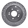 631-03046R Drilled/Slotted Brake Rotor [Silver], 2007-2009 Kia/Hyundai/Genesis, Position: Rear Right - image 1