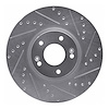 631-03047R Drilled/Slotted Brake Rotor [Silver], 2007-2012 Kia/Hyundai/Genesis, Position: Front Right - image 1