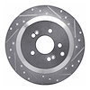 631-03048R Drilled/Slotted Brake Rotor [Silver], 2007-2012 Kia/Hyundai/Genesis, Position: Rear Right - image 1