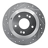 631-03050L Drilled/Slotted Brake Rotor [Silver], 2010-2021 Kia/Hyundai/Genesis, Position: Rear Left - image 1