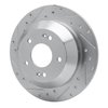 631-03050L Drilled/Slotted Brake Rotor [Silver], 2010-2021 Kia/Hyundai/Genesis, Position: Rear Left - image 2