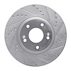 631-03051R Drilled/Slotted Brake Rotor [Silver], 2010-2013 Kia/Hyundai/Genesis, Position: Front Right - image 1
