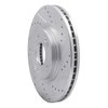 631-03051R Drilled/Slotted Brake Rotor [Silver], 2010-2013 Kia/Hyundai/Genesis, Position: Front Right - image 2