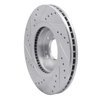 631-03051R Drilled/Slotted Brake Rotor [Silver], 2010-2013 Kia/Hyundai/Genesis, Position: Front Right - image 4