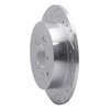631-03052L Drilled/Slotted Brake Rotor [Silver], Fits Select Kia/Hyundai/Genesis, Position: Rear Left - image 2