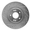 631-03053L Drilled/Slotted Brake Rotor [Silver], 2013-2020 Kia/Hyundai/Genesis, Position: Front Left