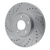 631-03053L Drilled/Slotted Brake Rotor [Silver], 2013-2020 Kia/Hyundai/Genesis, Position: Front Left - image 2