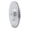 631-03053R Drilled/Slotted Brake Rotor [Silver], 2013-2020 Kia/Hyundai/Genesis, Position: Front Right - image 2