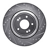 631-03056R Drilled/Slotted Brake Rotor [Silver], Fits Select Kia/Hyundai/Genesis, Position: Rear Right - image 1