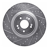 631-03057L Drilled/Slotted Brake Rotor [Silver], 2018-2020 Kia/Hyundai/Genesis, Position: Front Left - image 1