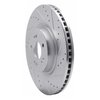631-03057R Drilled/Slotted Brake Rotor [Silver], 2018-2020 Kia/Hyundai/Genesis, Position: Front Right - image 2