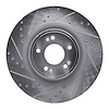631-03058L Drilled/Slotted Brake Rotor [Silver], 2018-2020 Kia/Hyundai/Genesis, Position: Front Left - image 1