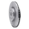 631-03058L Drilled/Slotted Brake Rotor [Silver], 2018-2020 Kia/Hyundai/Genesis, Position: Front Left - image 2