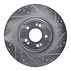 631-03058R Drilled/Slotted Brake Rotor [Silver], 2018-2020 Kia/Hyundai/Genesis, Position: Front Right - image 1
