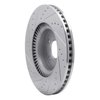 631-03058R Drilled/Slotted Brake Rotor [Silver], 2018-2020 Kia/Hyundai/Genesis, Position: Front Right - image 4