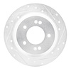 631-03059R Drilled/Slotted Brake Rotor [Silver], Fits Select Kia/Hyundai/Genesis, Position: Rear Right - image 1