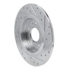 631-03060L Drilled/Slotted Brake Rotor [Silver], Fits Select Kia/Hyundai/Genesis, Position: Rear Left - image 4