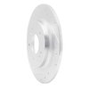 631-03063L Drilled/Slotted Brake Rotor [Silver], Fits Select Kia/Hyundai/Genesis, Position: Rear Left - image 2