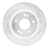 631-03063R Drilled/Slotted Brake Rotor [Silver], Fits Select Kia/Hyundai/Genesis, Position: Rear Right - image 1