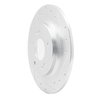 631-03063R Drilled/Slotted Brake Rotor [Silver], Fits Select Kia/Hyundai/Genesis, Position: Rear Right - image 2