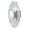 631-03065L Drilled/Slotted Brake Rotor [Silver], Fits Select Kia/Hyundai/Genesis, Position: Rear Left - image 2
