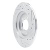 631-03065L Drilled/Slotted Brake Rotor [Silver], Fits Select Kia/Hyundai/Genesis, Position: Rear Left - image 4