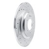 631-03065R Drilled/Slotted Brake Rotor [Silver], Fits Select Kia/Hyundai/Genesis, Position: Rear Right - image 2
