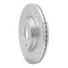 631-03066R Drilled/Slotted Brake Rotor [Silver], Fits Select Kia/Hyundai/Genesis, Position: Front Right - image 2