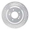 631-03068L Drilled/Slotted Brake Rotor [Silver], Fits Select Kia/Hyundai/Genesis, Position: Rear Left - image 1