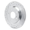 631-03068L Drilled/Slotted Brake Rotor [Silver], Fits Select Kia/Hyundai/Genesis, Position: Rear Left - image 2