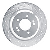 631-03068R Drilled/Slotted Brake Rotor [Silver], Fits Select Kia/Hyundai/Genesis, Position: Rear Right - image 1