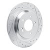631-03068R Drilled/Slotted Brake Rotor [Silver], Fits Select Kia/Hyundai/Genesis, Position: Rear Right - image 2